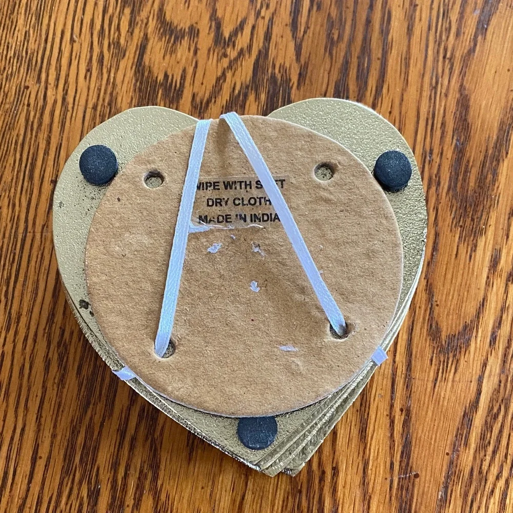 Gold Heart Party Coasters